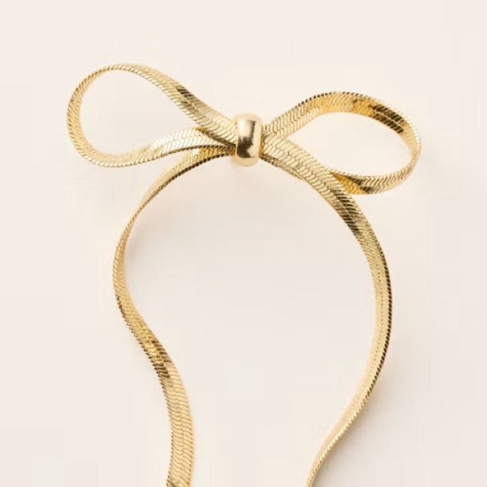 NWT Bow Linear Drop Stud Earrings - kate spade new york x Target Gold NYE - Picture 2 of 4